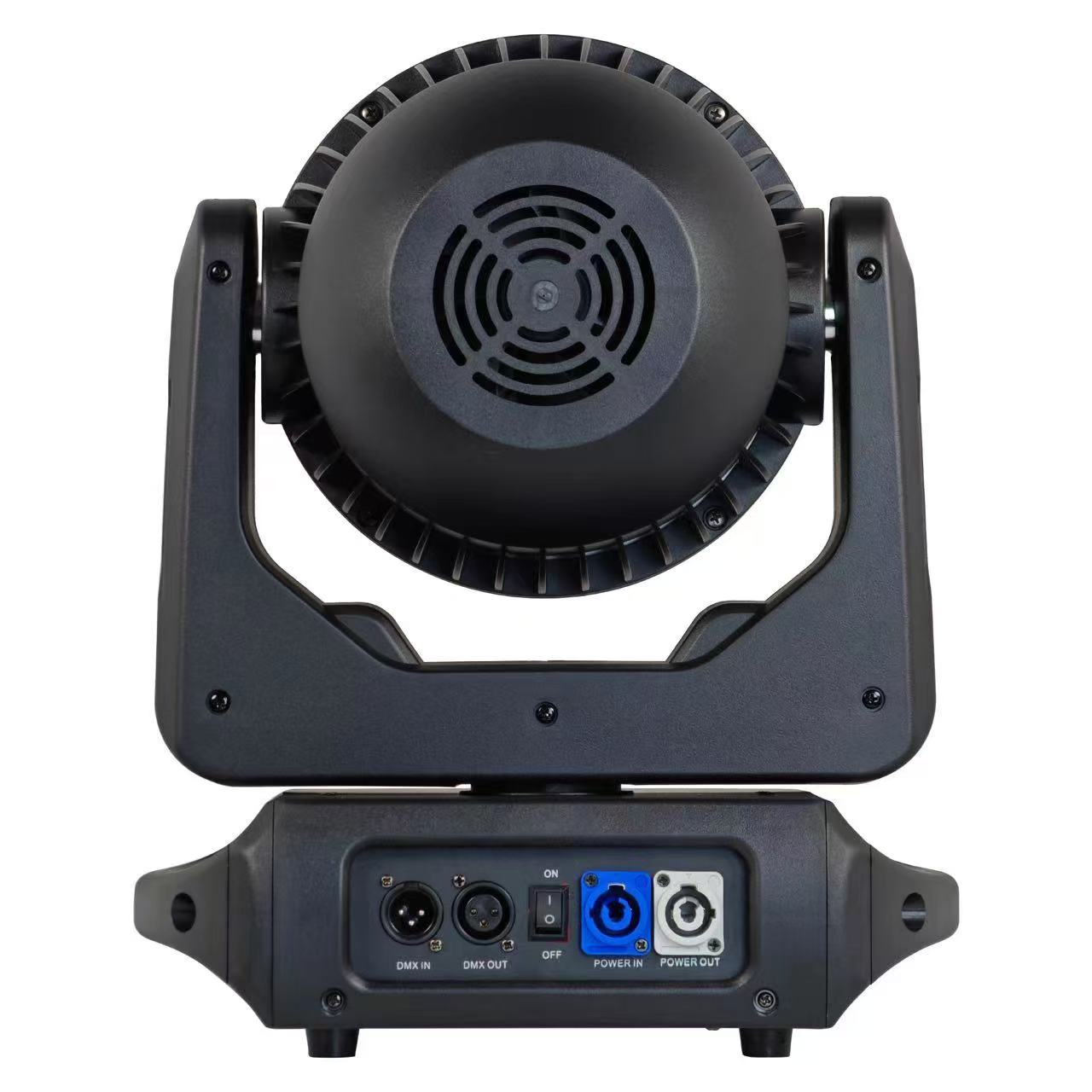 Aura Eco Wash Moving Head Sahne Işığı Arka Görünüm ve Bağlantı Paneli