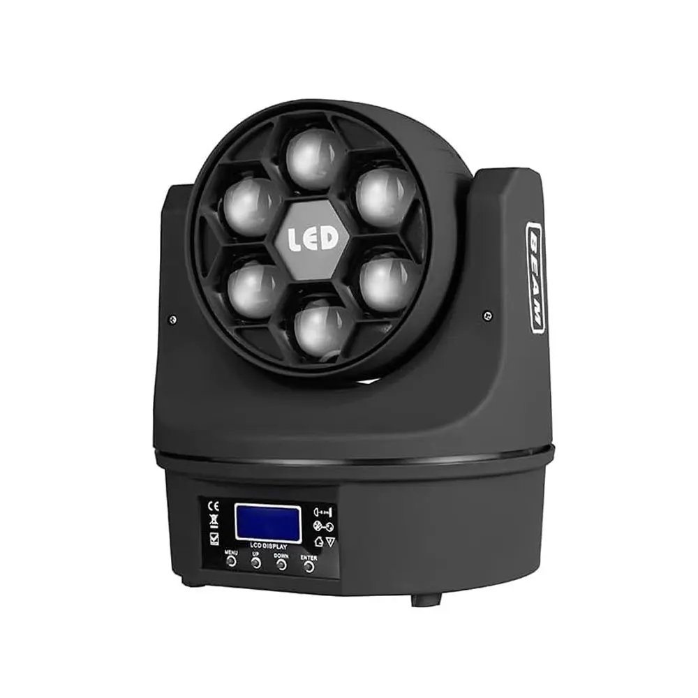 Mini Bee-Eye 6x15W RGBW LED Moving Head Robot Işık Ön Görünüm