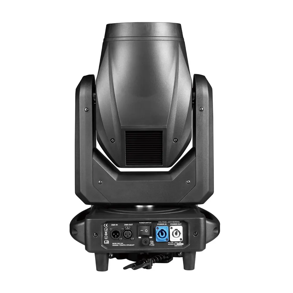 Plus 300 Beam Light beam moving head arka panel bağlantı portları