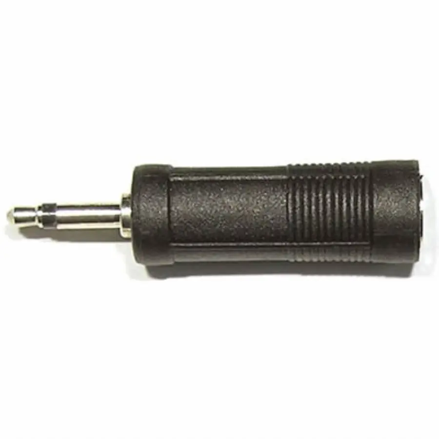 6.35 mm mono dişi - 3.5 mm mono erkek jack adaptör çevirici yan görünüm